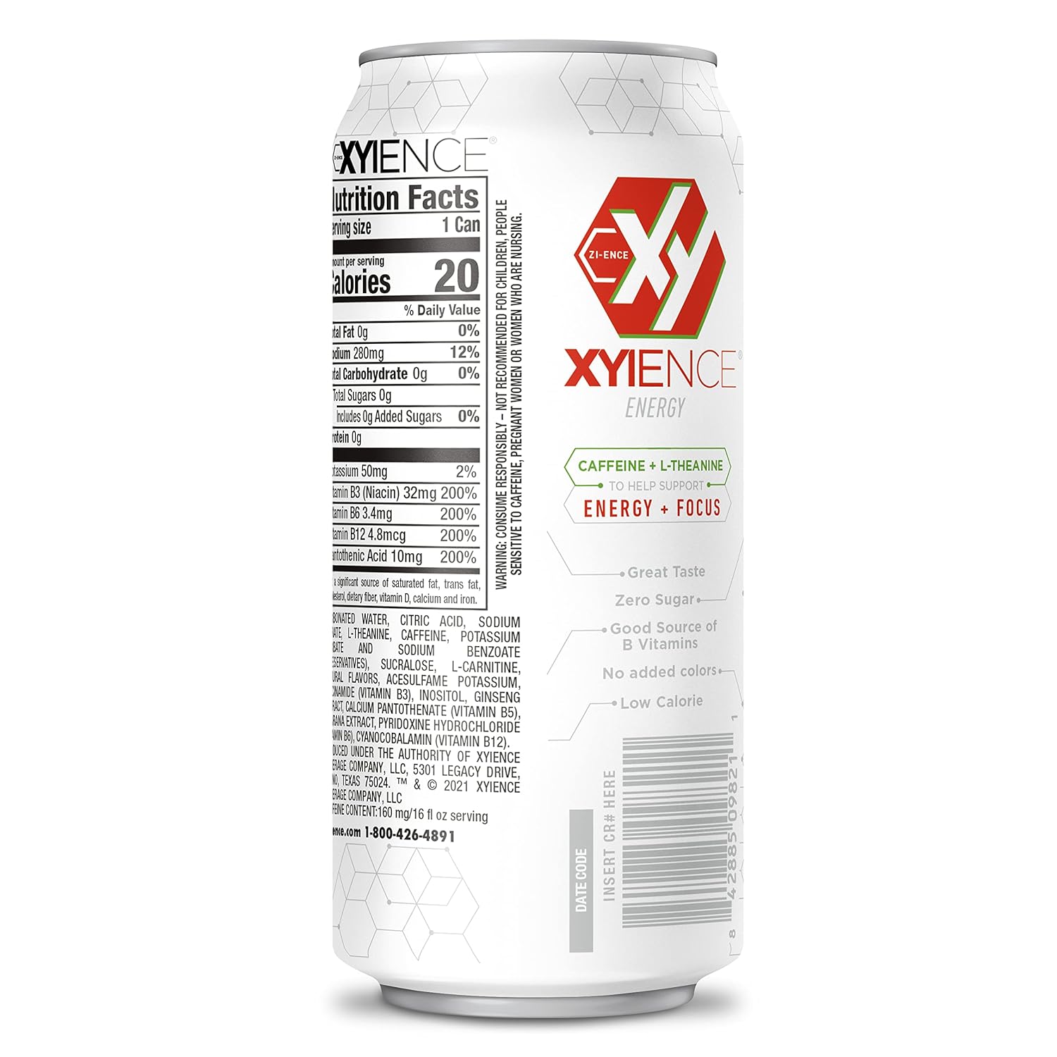 XYIENCE Energy Drink | Frost Berry Blast | Sugar Free | Zero Calories | Natural Flavors | Vitamin Fortified | 16 Ounce (Pack of 12) - Image 7